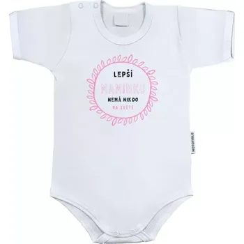 Dětské body s krátkým rukávem Lepší maminku nemá nikdo na světě