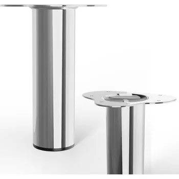 Nábytkové kování Stabilit Nábytková noha, ø 60 × 200 mm, ocel, chrom, 75 kg 50457