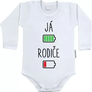 Kojenecký body Dětské body s dlouhým rukávem Já + rodiče baterie