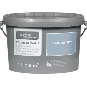 barva na zeď Barva na zeď StyleColor Country sky modrá 1 l