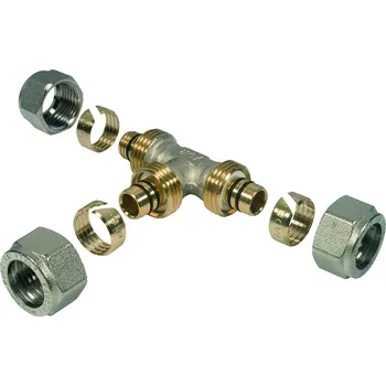 Fitinka Fornara Svěrný T-kus, 20 × 20 × 20 mm ST 20X20X20