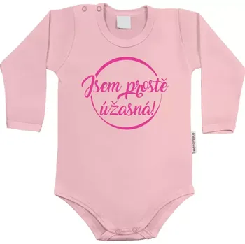 Kojenecký body Dětské body s dlouhým rukávem Jsem prostě úžasná