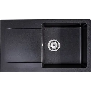 Granitový dřez Granitový dřez Granisil Proba 765.0 oboustranný Black metallic