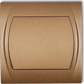 vypínač KARLIK jednoduchý vypínač metalický zlatý podsvícený