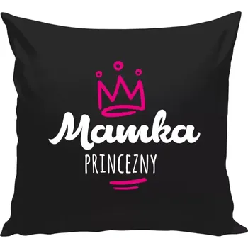 Polštář Polštář černý 40x40 cm Mamka princezny