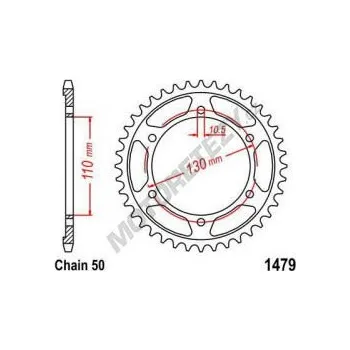 Řetězová sada pro motocykl Kalená rozeta YAMAHA YZF 1000 R1 rok 09-14