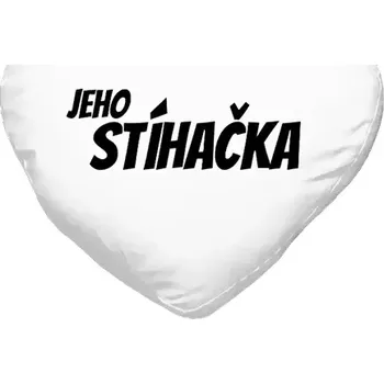 Polštář Polštář srdce 40x35 cm Jeho stíhačka