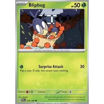 Sběratelská karetní hra Pokémon PAR 010/182 Blipbug - Paradox Rift Stav: Near Mint, Verze: REVERSE HOLO
