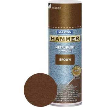 Barva ve spreji Kladívková barva 400ml hnědá Metall-Hammer