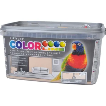 barva na zeď KITTFORT COLORLINE Barva na stěnu, cappuccino, matná, 4 kg COLORLINE NATER 27 CAPPUCCINO 4 KG