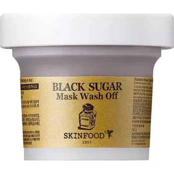 Pleťová maska SKINFOOD - Black Sugar Mask Wash Off 100g