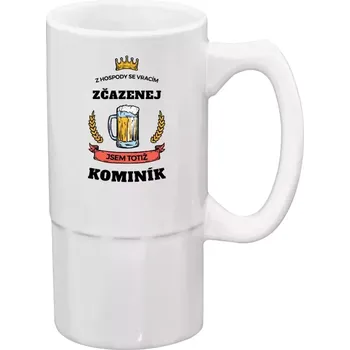 Sklenice Půllitr pro kominíky - Z hospody se vracím - Kominík - 500 ml
