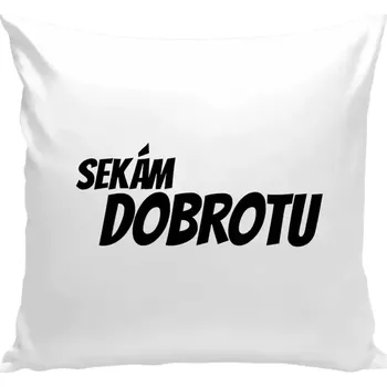 Polštář Polštář bílý 40x40 cm Sekám dobrotu