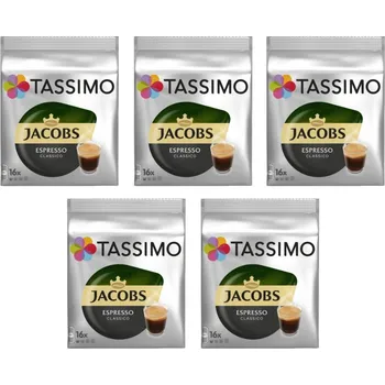 Jacobs Douwe Egberts Tassimo Espresso Classico 16 kusů karton 5 balení