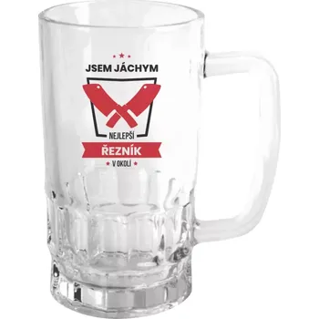 Sklenice Půllitr pro řezníky - Nejlepší v okolí - řezník - čirý