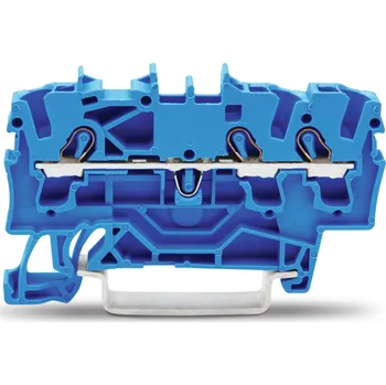 modulární přístroj a rozvaděč WAGO Svorka 2002-1304 3vodičová průchozí 2,5 mm², pro aplikace Ex e II a Ex I, modrá 2002-1304