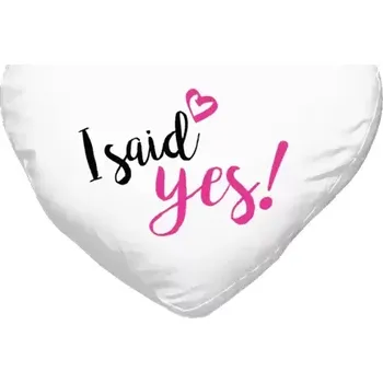 Polštář Polštář srdce 40x35 cm I said yes!