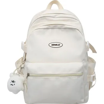 Městský batoh Studentský a školní batoh pro teenagery TEEN353 Barva: Bílá, Velikost: Bez přívěsku