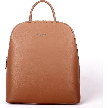 Městský batoh Dvousekční městský malý/střední hnědý batoh David Jones CM6842, obsah 6l