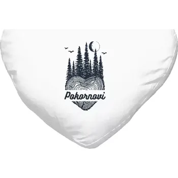Polštář Polštář srdce 40x35 cm Srdce pařez