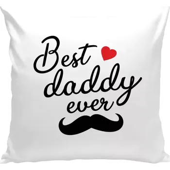 Polštář Polštář bílý 40x40 cm Best daddy ever