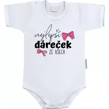Kojenecký body Dětské body s krátkým rukávem Nejlepší dáreček ze všech