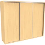 Šatní skříň FLEXI 3 s posuvnými dveřmi Dekor: Javor, Šířka: 240 cm, Výška: 240 cm