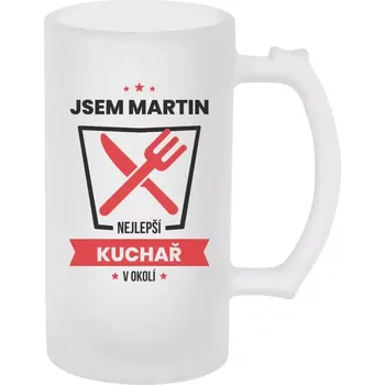 Sklenice Půllitr pro kuchaře a kuchařky - Nejlepší v okolí - kuchař - matný