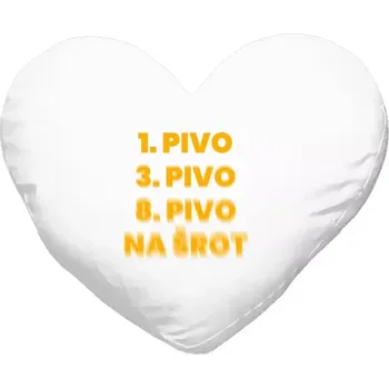 Polštář Polštář srdce 40x35 cm Na šrot