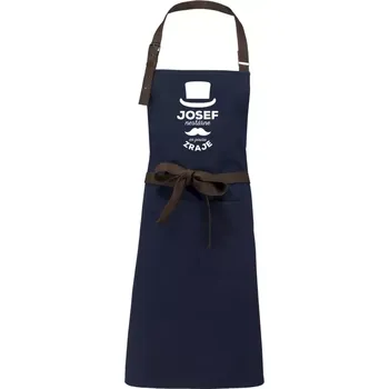 Kuchyňská zástěra Zástěra Kariban Vintage Jméno nestárne, on pouze zraje