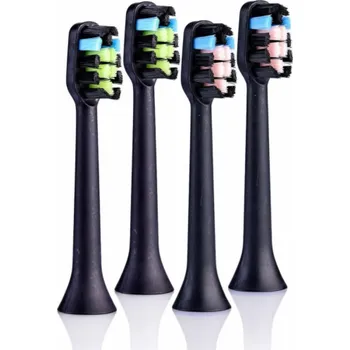 Masážní přístroj Vitammy hrot na sonický zubní kartáček Symphony, černý, 4 ks.