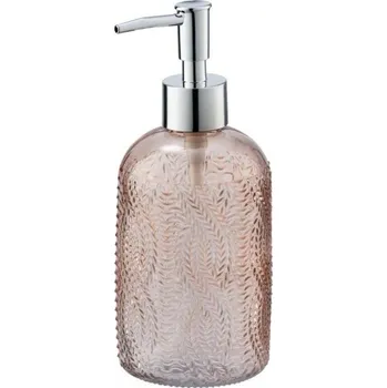 Dávkovač mýdla Wenko Vetro Dávkovač mýdla, 400 ml, sklo, růžová 23613100