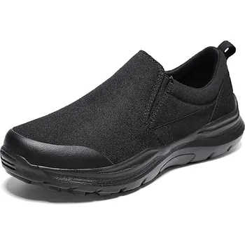 Pánské mokasíny Letné plátené tenisky pre pánov priedušné nazúvacie Barva: Černá, Velikost: 47