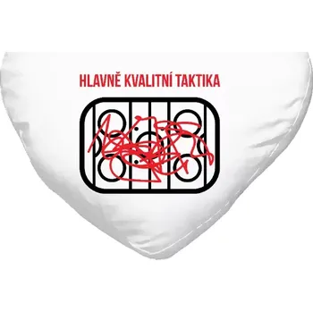 Polštář Polštář srdce 40x35 cm Hlavně kvalitní taktika