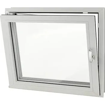 Stavební výplň Solid Elements Sklepní okno OS 1, L, 60 × 50 cm, dvojsklo, 3 komory, bílé 700111
