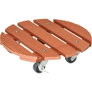 Stojan na květiny Gardol Pojízdný podstavec pod květináč, ø 29 cm, WPC, terakota, 100 kg 20953501