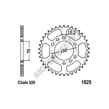 Řetězová sada pro motocykl Rozeta SUZUKI DR 750 Big rok 88