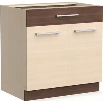 Kuchyňská skříňka Bog Fran Spodní skříňka 80 kuchyň Modena MD20-D80S1 Zvolte dvířka: TAFLA - rijeka světlá,rijeka tmavá