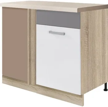 Kuchyňská skříňka Fadome Dolní rohová kuchyňská skříňka Global 25D, pravá + cargo police Zvolte korpus: Dub artisan