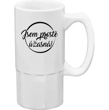 Sklenice Půllitr pro milovníky drzých hlášek - Jsem prostě úžasná - 500 ml