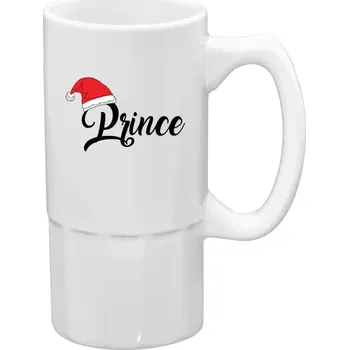 Sklenice Vánoční půllitr - Vánoční čepice - Prince - 500 ml