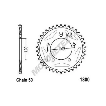 Řetězová sada pro motocykl Rozeta SUZUKI GSX-R 1000 rok 07-08
