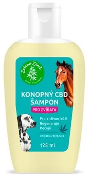 Kosmetika pro psa Zelená Země CBD šampon pro zvířata 125 ml