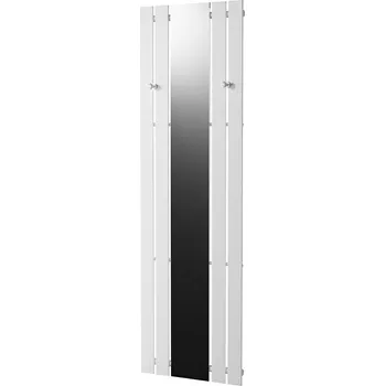 Radiátor Bäderwelt Koupelnový radiátor Tokio, 1800 × 550 mm, 640 W, plochý, teplovodní, bílý BHK TOKIO 1800X550 S