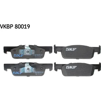 Brzdová destička Sada brzdových destiček, kotoučová brzda SKF VKBP 80019