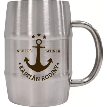 Sklenice Nerezový chladicí půllitr Kapitán rodiny