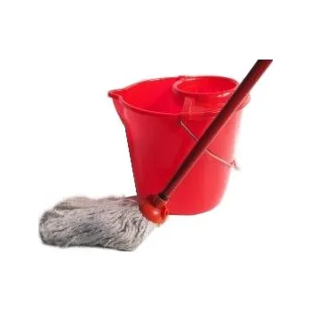 Zahradní sestava Vědro se ždímačem 12 I sada s provázkovým mopem
