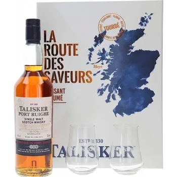 Whisky Talisker Port Ruighe 45,8% 0,7l + 2x sklenička