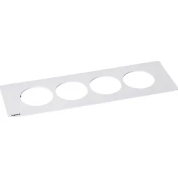 Elektrická zásuvka Čtyřrámeček Incara Disq In kov Legrand 654763