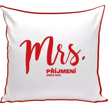 Polštář Polštář barevný 32x32 cm Mrs. since ...